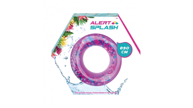 Alert Splash Zwemband met Mulitcolor Veren 90 cm