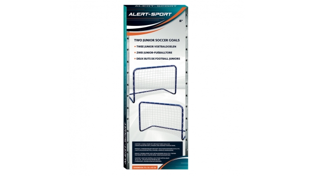 Alert Sport Mini Doelen 76x56x45 cm 2 Stuks Blauw/Wit