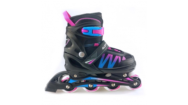 Alert Inline Skates Maat 35-38 Roze/Blauw/Zwart