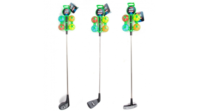 Ardenix Metalen Golfstick + 4 Gekleurde Ballen