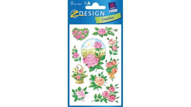 Avery AV-4305 Papieretiket Z-design Creative Pakje A 3 Vel Rozen