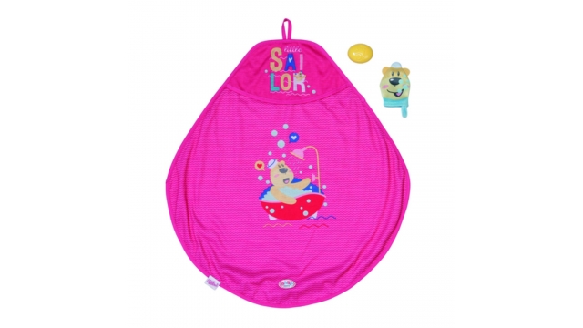 Baby Born Handdoek met Capuchon + Accessoires Roze