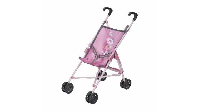 Baby Born Buggy Roze/Grijs