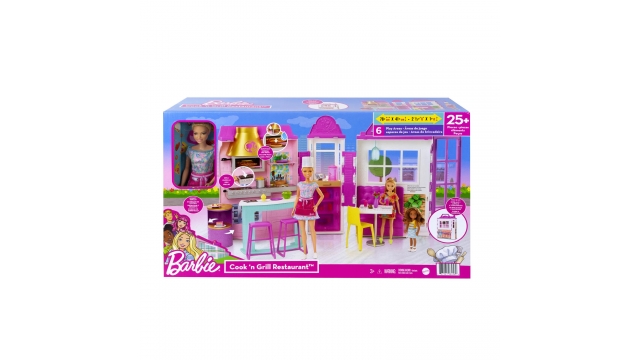 Barbie Cook and Grill Restaurant Speelset