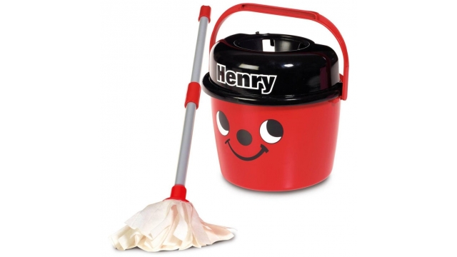 Numatic Little Helper Little Henry Mop en Emmer Rood