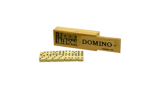 Domino in Houten Kistje