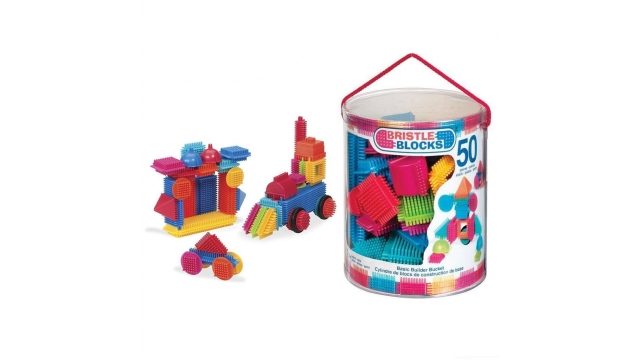 Bristle Blocks Emmer met 50 Stuks