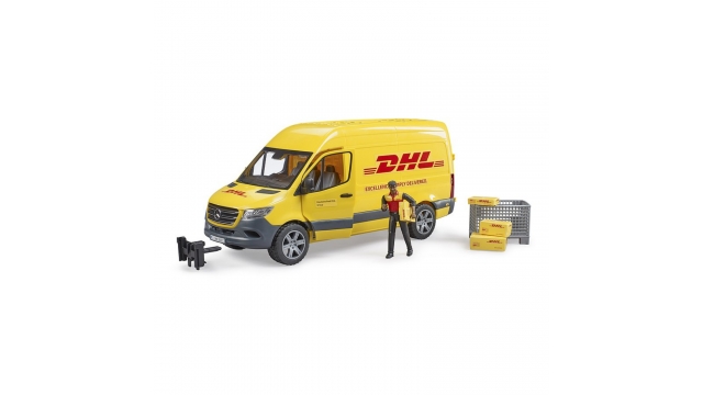 Bruder 02671 DHL MB Sprinter + Bestuurder en Assecoires