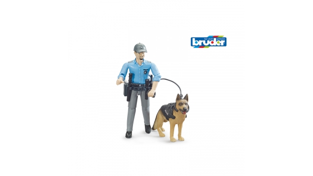 Bruder 62150 BWorld Politieman met Hond