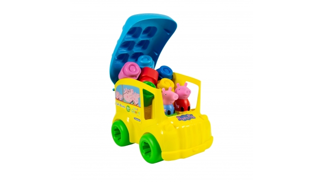 Clementoni Peppa Pig Clemmy Bus + 8 Blokken