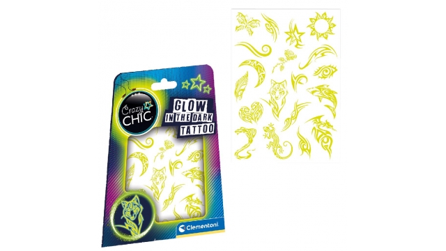 Clementoni Crazy Chic Glow In The Dark Tattoo