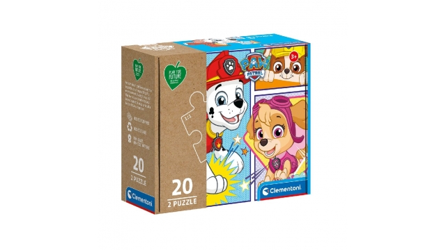 Clementoni Puzzel Paw Patrol 2x20 Stukjes