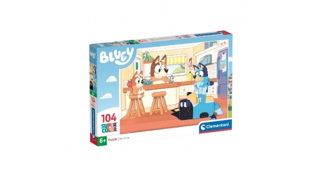 Clementoni Supercolor Puzzel Bluey 104 Stukjes