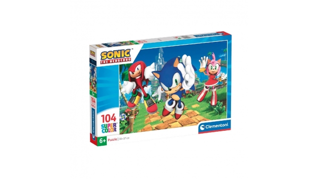 Clementoni Supercolour Puzzel Sonic The Hedgehog 104 Stukjes