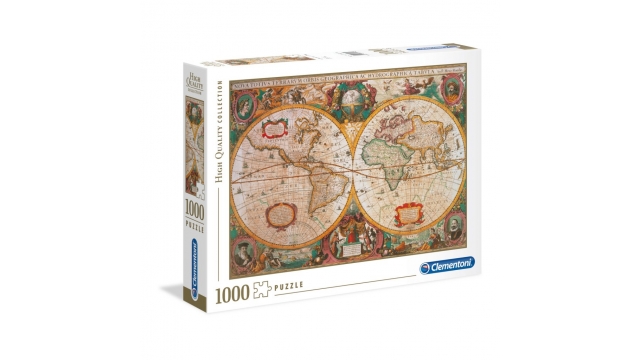 Clementoni High Quality Collection Puzzel Old Map 1000 Stukjes