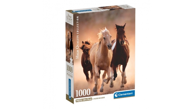 Clementoni High Quality Collection Puzzel Paarden 1000 Stukjes