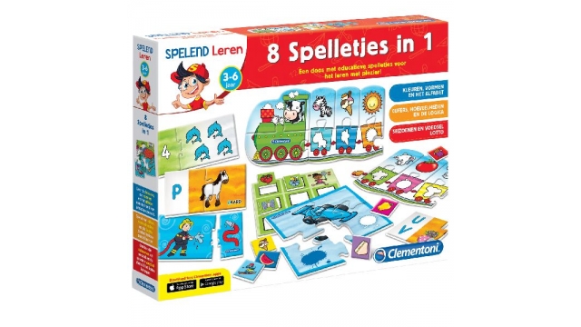 Clementoni Leerspel 8in1 Spelletjes