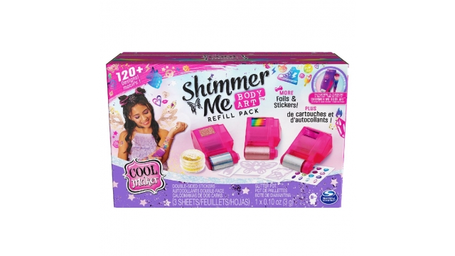 Cool Maker Shimmer Me Body Art Refill Bundle