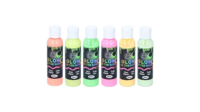 Glow In The Dark Lijm Gekleurd 120 ml