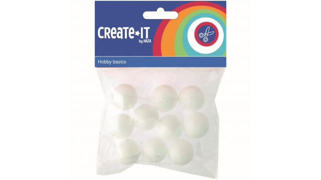 Create It Polystyreen Bollen 2.5 cm 10 Stuks