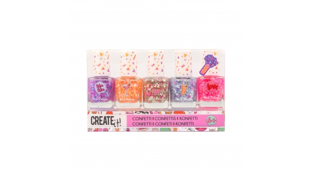 Create It Confetti Nagellak 5 Stuks