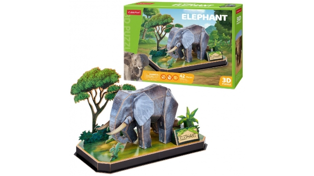 Cubic Fun 3D Puzzel Olifant 42 Stukjes