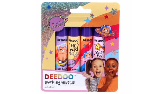 Deedoo Kids Lipbalm Sparkling Universe met Geur