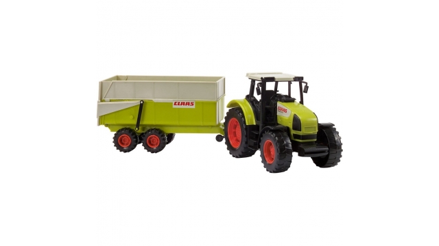 Dickie Toys Claas Ares Tractor met Aanhanger