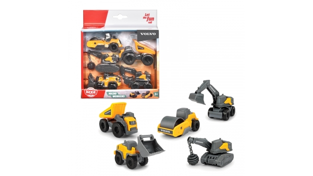 Dickie Toys Volvo Constructie Voertuigen 5 Stuks