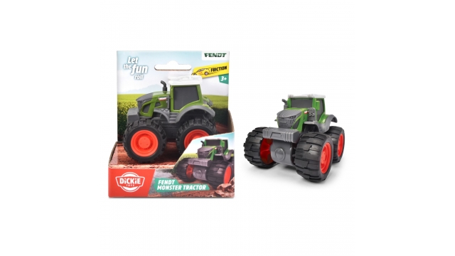 Dickie Toys Fendt Monster Tractor met Frictie 9 cm