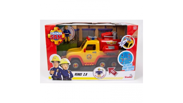 Dickie Toys Brandweerman Sam Venus met Figuur + Licht en Geluid