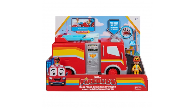 Disney Junior Firebuds Bo en Flash Brandweerwagen + Geluid