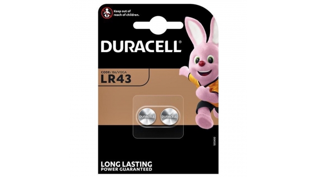 Duracell Knoopcelbatterij LR43 Alkaline 2 Stuks