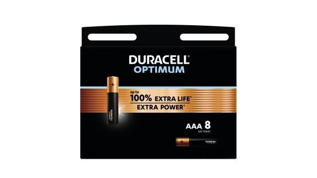 Duracell Alkaline Optimum Batterij AAA 8 Pack