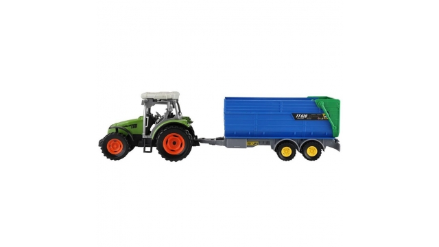 Dutch Farm Tractor met Trailer 1:32