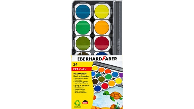 Eberhard Faber EF-578324 Verfdoos Winner 24 Kleuren + Mengpalet