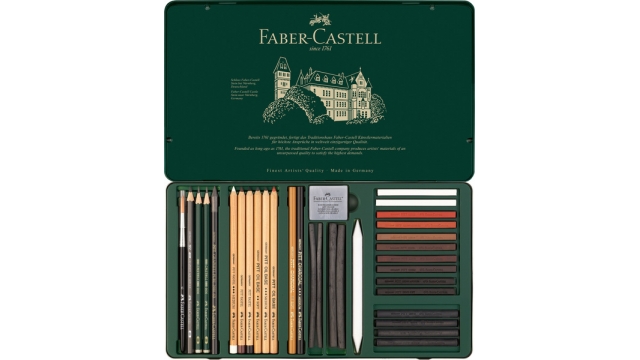 Faber Castell FC-112977 Pitt Monochrome Set Faber-Castell 33-delig Groot