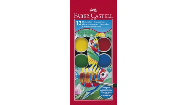 Faber Castell FC-125012 Verfdoos 12 Kleuren