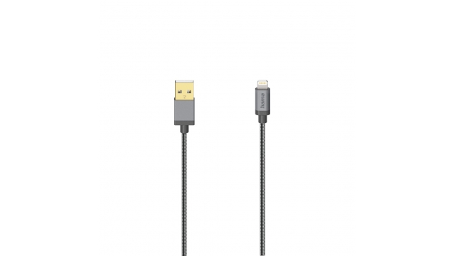 Hama USB-kabel Voor IPhone/iPad Met Lightning-connector USB 2.0 Metaal 0,75 M