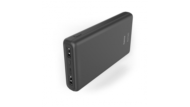 Hama Power Pack ALU15HD 15000mAh 3 Uitgangen: 1x USB-C 2x USB-A Antraciet