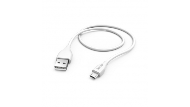 Hama Oplaadkabel USB-A - Micro-USB 1,5 M Wit