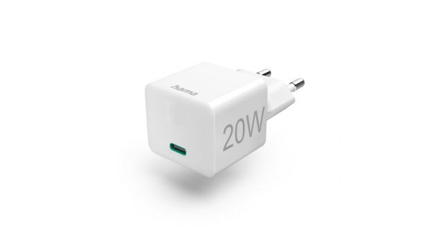 Hama Snellader USB-C PD/Qualcomm® Mini-oplader 20 W Wit