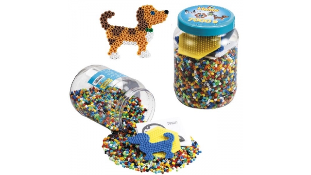 Hama Strijkkralen Multicolor met Hond en Zeshoekplaat 7000 Stuks