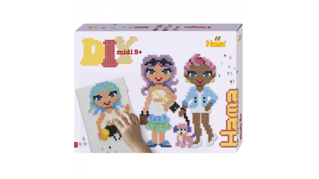 Hama Strijkkralen DIY Midi Fashion Girls 4000 Stuks