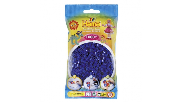 Hama Strijkkralen Donkerblauw 1000 Stuks