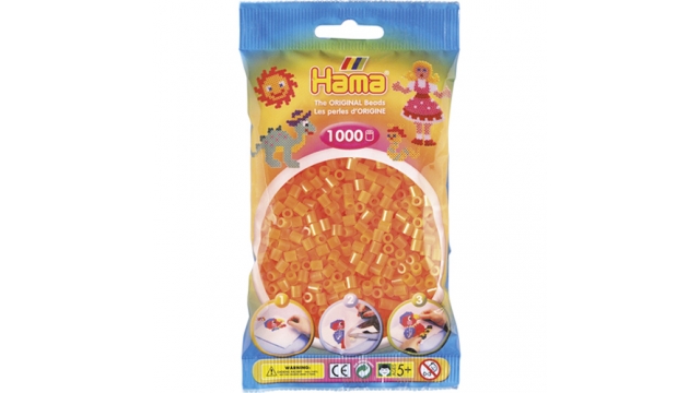 Hama Strijkkralen Hama 1000 Stuks Oranje Neon