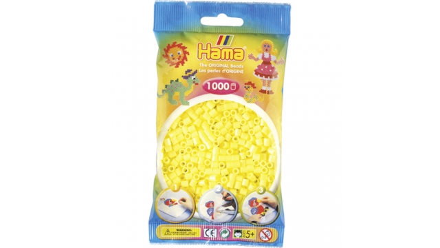 Hama Strijkkralen 1000 Stuks Geel Pastel