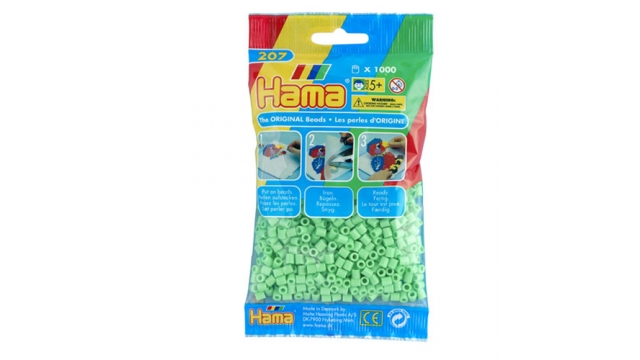 Hama Strijkkralen 1000 Stuks Groen Pastel