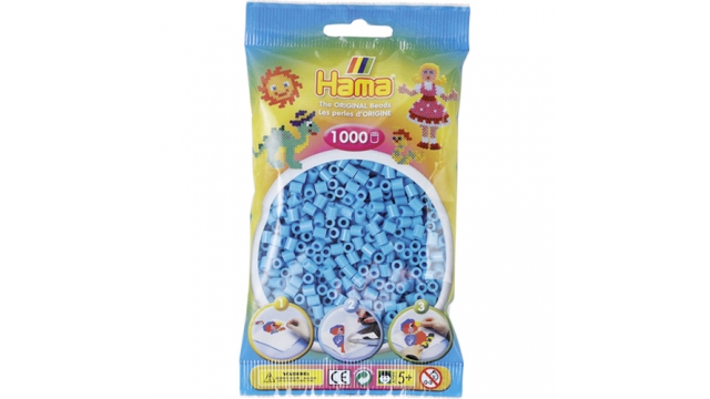 Hama Strijkkralen Azuur Blauw 1000 Stuks