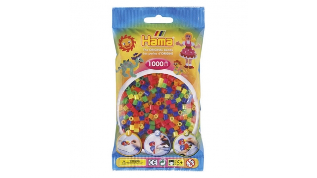 Hama Strijkkralen Neon Kleuren Mix 1000 Stuks